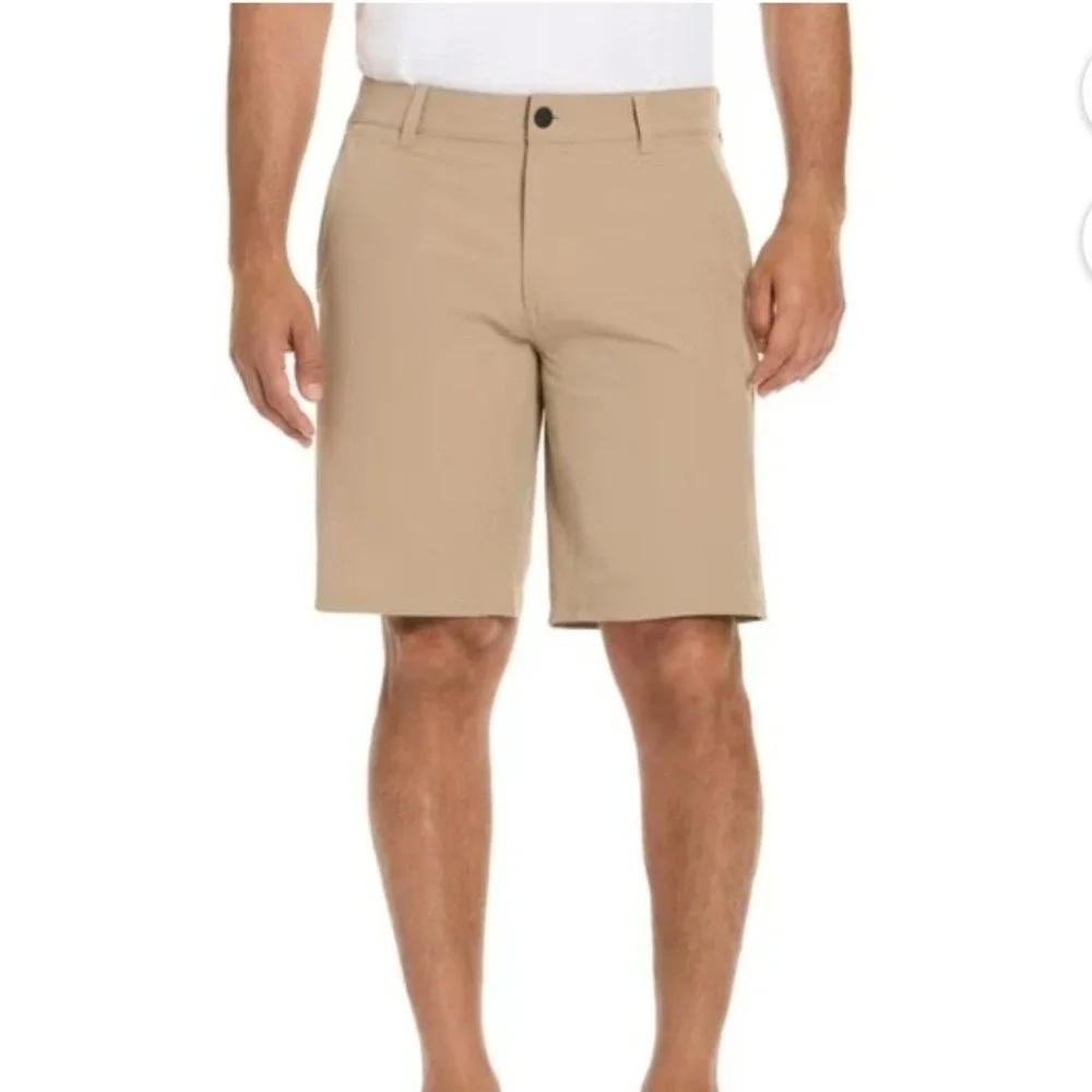 Hurley Mens Dri-FIT Chino Walkshorts Khaki Tan Size 36 Casual Summer Shorts